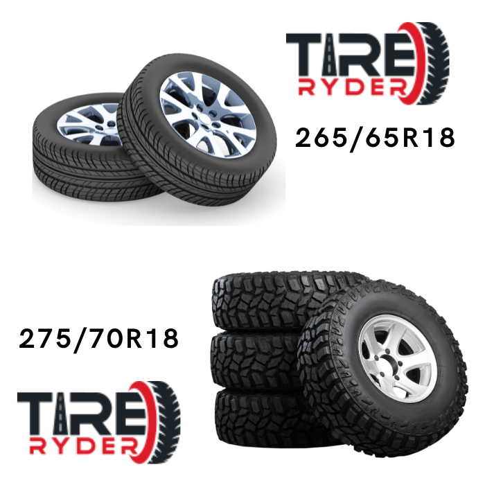 265/65R18 vs 275/70R18: Differences Explained